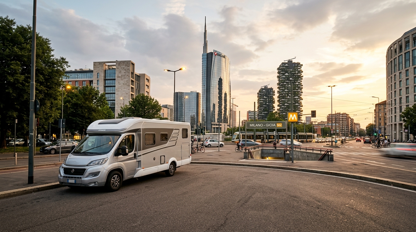 RV Rental Milano - Piazzale Gioia - Underground Station